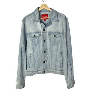Guess Light Wash Denim Trucker Jacket M